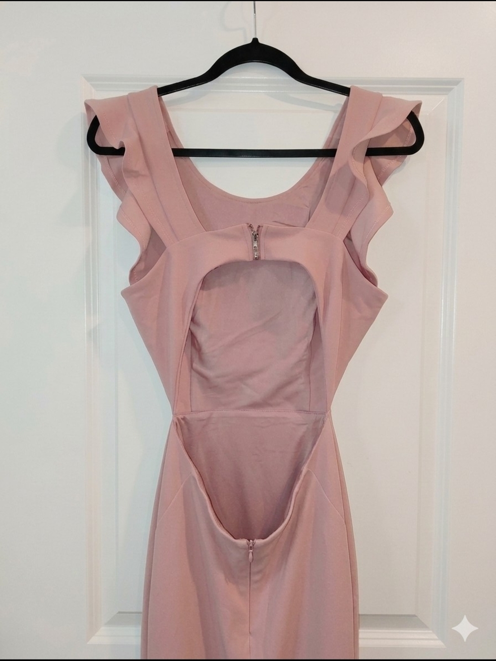 Lulu's Blush Pink Ruffle Flutter Sleeve Mini Dress Coquette Balletcore Medium - Picture 2 of 10